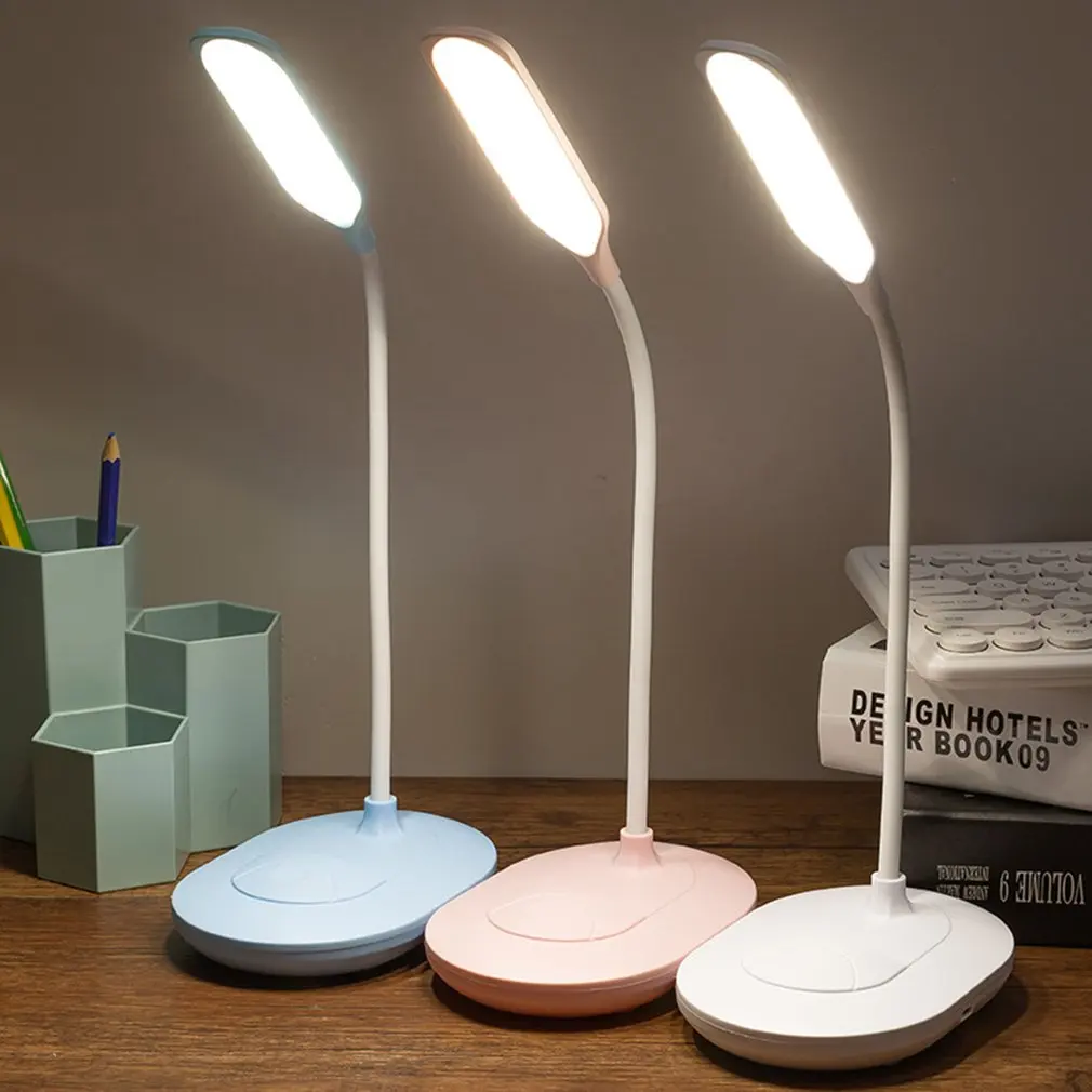 

Wiederaufladbare LED USB Buch Licht Lesen Licht Flexible Buch Lampe Dimmer Clip Tisch Schreibtisch Lampe Tragbare Clip Licht
