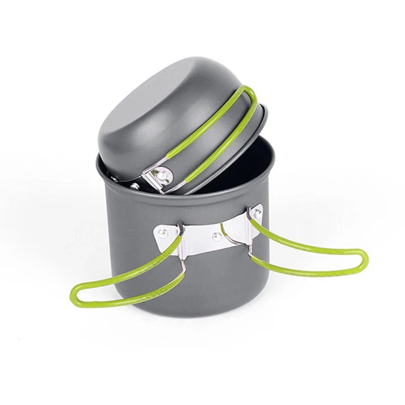 Посуда для кемпинга горшок набор приготовления пищи на открытом воздухе