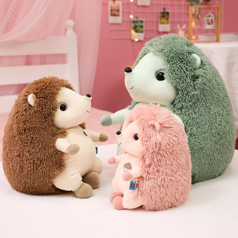 

High Quality Simulation Hedgehog Plush Toys Stuffed Cartoon Animal Doll 23/30/40CM Huggable Hedgehog Plush Pillow Christmas Gift
