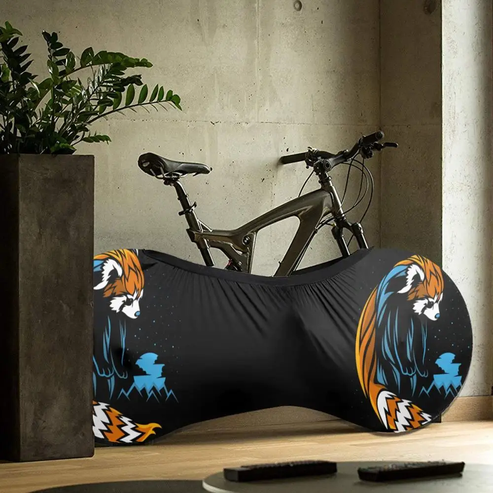 

2020 Tribal Red Panda Long Tail outdoor Bike Fashionable MTB waterproof Bicycle dust cover Custom biking motocross father gift