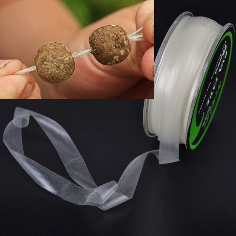 

10mm X 20m PVA Tape Fast Water Dissolving Carp Fishing Tools Water-soluble Film Bollie String Fishing Feeder Accessories