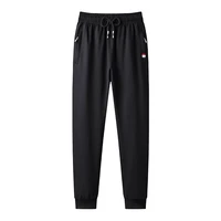mens sweatpants sportswear elastic waist casual cotton track pants stretch trousers male black joggers plus size large 5xl 8xl