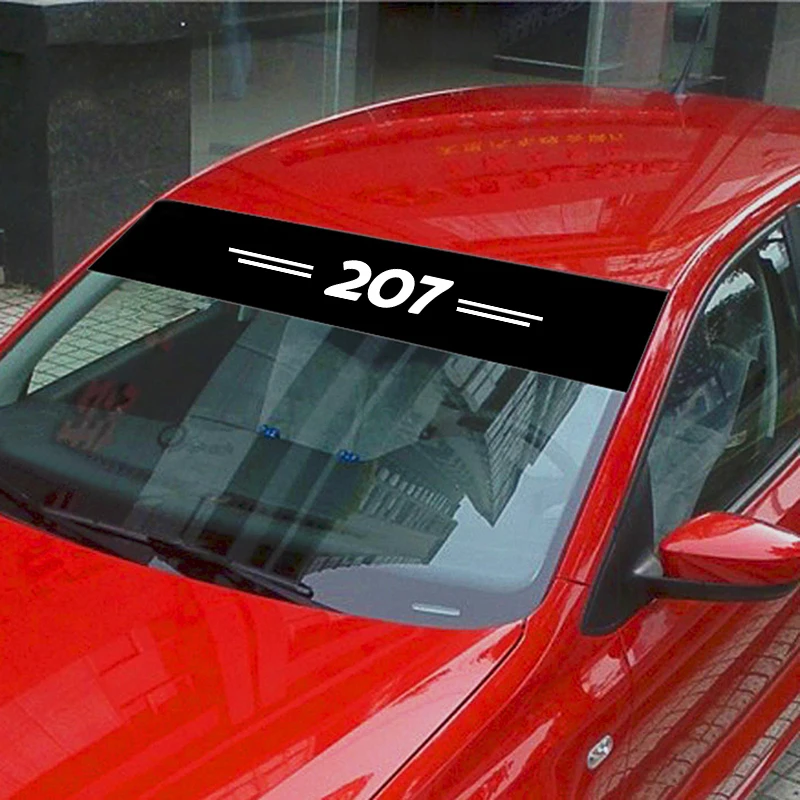 

Автомобильная наклейка для Peugeot 207, 208, 307, 308, 407, 408 S, переднее ветровое стекло автомобиля, предотвращение Отражения Солнечного Света, наклейки...