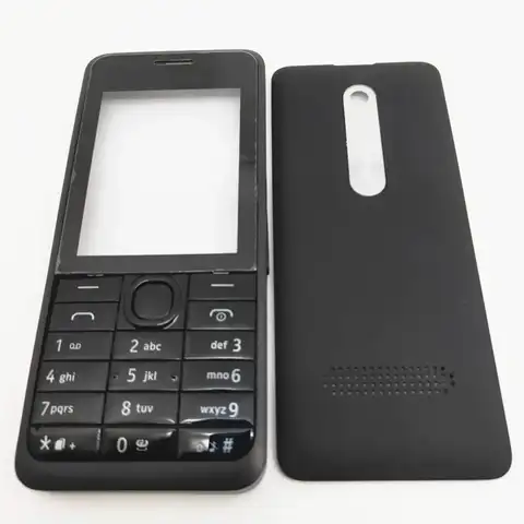 10 шт./лот Оригинальный чехол для Nokia Asha 301 n301 версия с двумя картами + английская клавиатура + задняя крышка аккумулятора