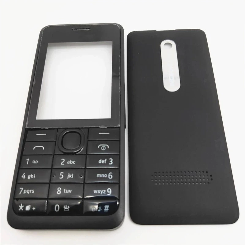 Оригинальный чехол для Nokia Asha 301 n301 с двумя картами + английская клавиатура задняя