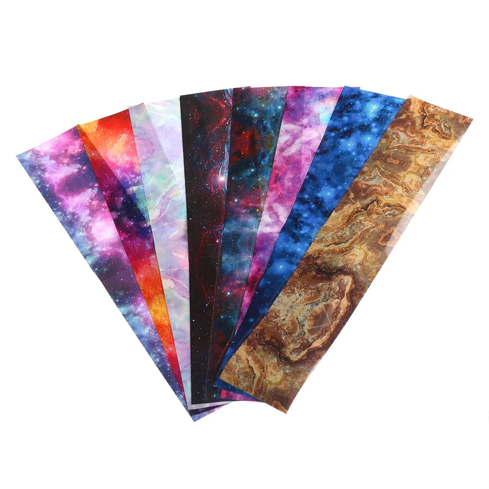 Фольга для ногтей Звездный цветок переводная бумага наклейки летняя фотофольга s