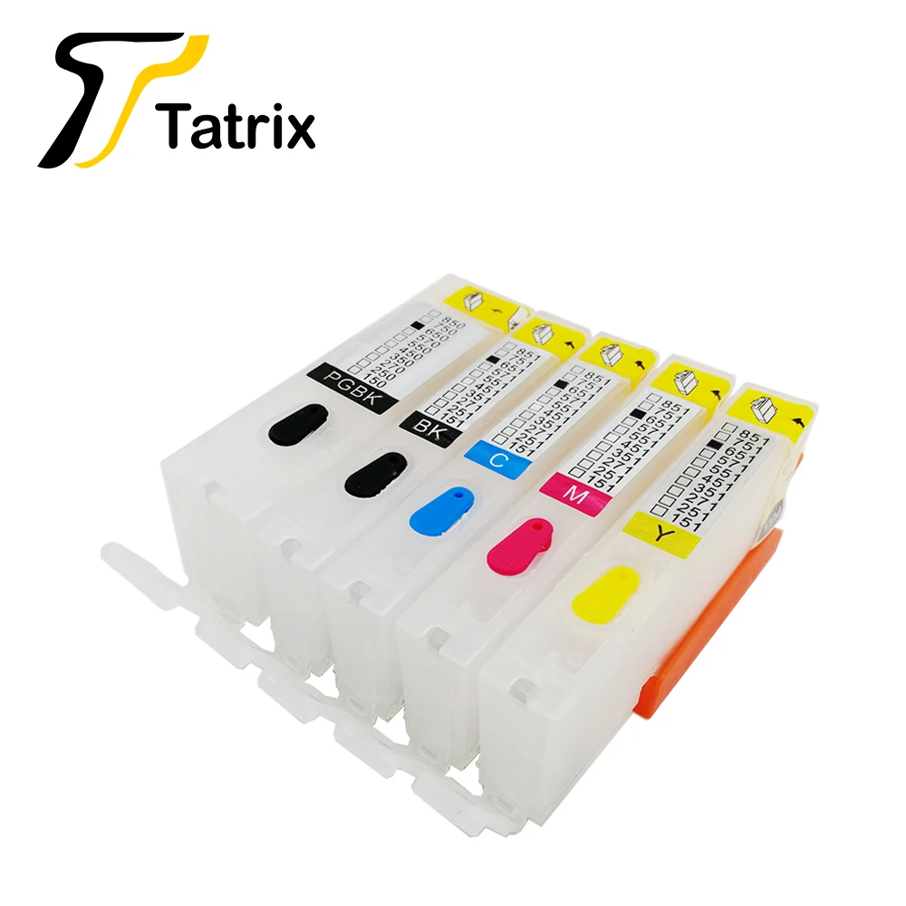 Tatrix пустой многоразовый картридж для hp PGI650 CLI651 бленда объектива canon MG5460 MG5560 MG6360