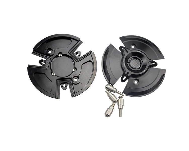 

kodaskin 2PCS Engine Stator Cover Engine Guard Protection Carbon Shield Protector For Yamaha TMAX560 YZF Tmax 560 2019-2020