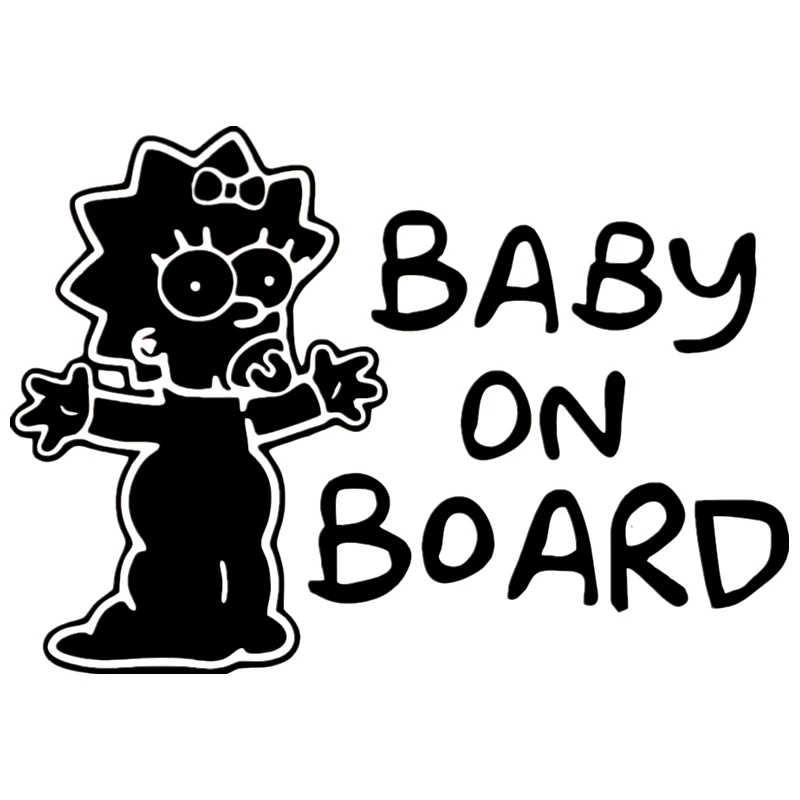 

Baby on Board Funny Car Sticker Vinyl Decal White/black Car Auto Stickers for Car Bumper Window 15cm*21cm