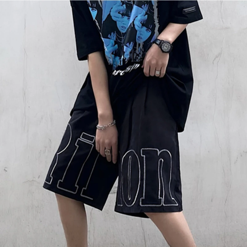 

2021 Streetwear for Men Women Shorts Pants Summer Japanese Fashion Harajuku Trousers Casual Letter Clothes Alt Clothing