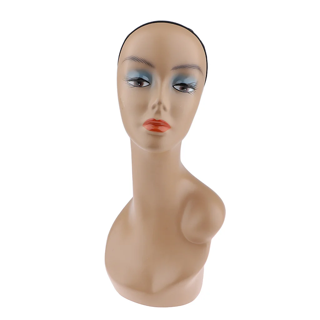 Женский манекен модель голова с плеч Обхват Бюста Длина для парик очки шапка