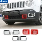 MOPAI 2 шт внешний ABS передний бампер Гриль Крышка украшения наклейки для Jeep Renegade 2015-2017 автомобильный Стайлинг