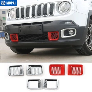 MOPAI 2 шт внешний ABS передний бампер Гриль Крышка украшения наклейки для Jeep Renegade 2015-2017 автомобильный Стайлинг