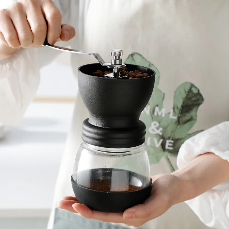 

Manual Coffee Grinder Household Coffee Grinder Stainless Steel Ceramic Mini Coffee Bean Grinder Kitchen Tools Spice Grinder