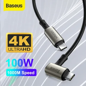baseus 5a usb c to type c cable for macbook pro pd100w gen 2 usb 3 1 fast usb c cable for samsung s9 note 9 quick charge 4 0 free global shipping