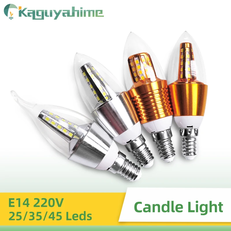 

KPS E14 LED Candle Bulb 9W 12W Light Golden Aluminum Cold White Warm White 220V Led Lamp Lampada Bombillas Lumiere