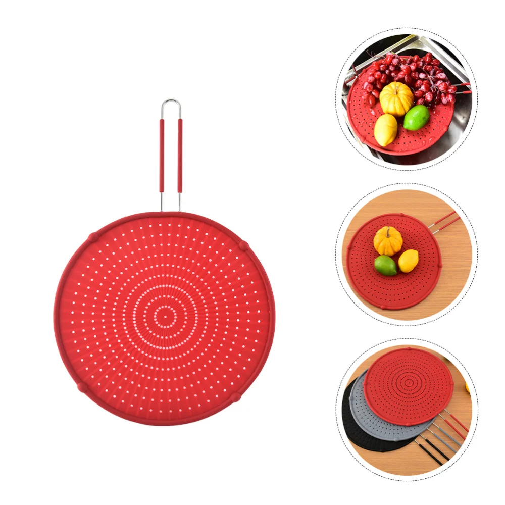 

1pc Pot Splatter Screen Oil Proofing Lid Oil Splatter Guard Kitchen Supply