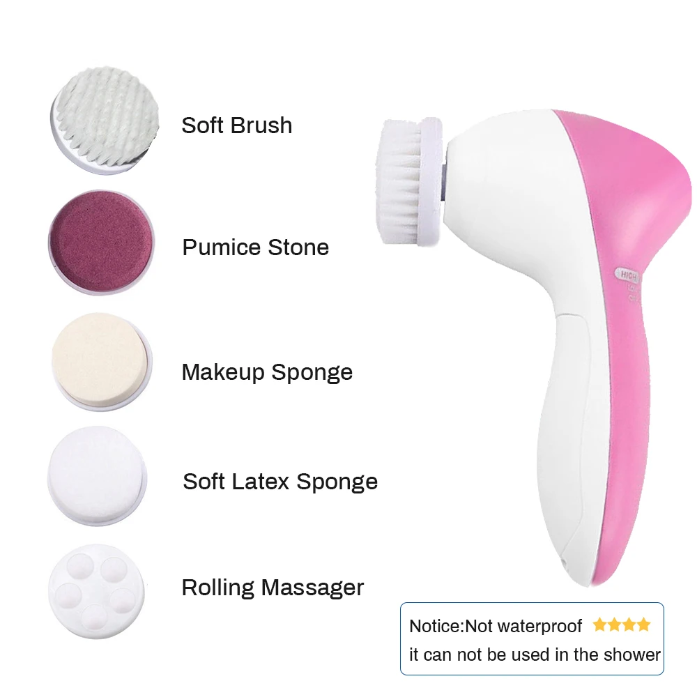 Электрическое очищающее средство для лица лицо 5 в 1 ультразвуковая Очищающая