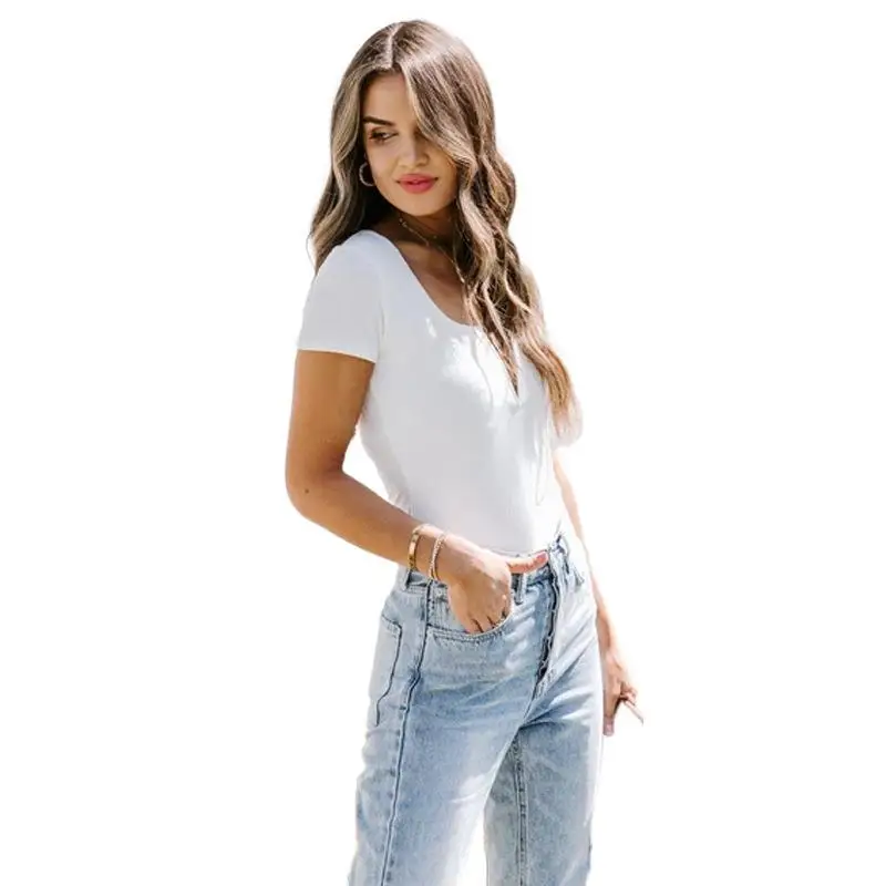 

Summer Women's Sexy Solid V-neck Short Sleeve Women's Top T-shirt Maternity Tees