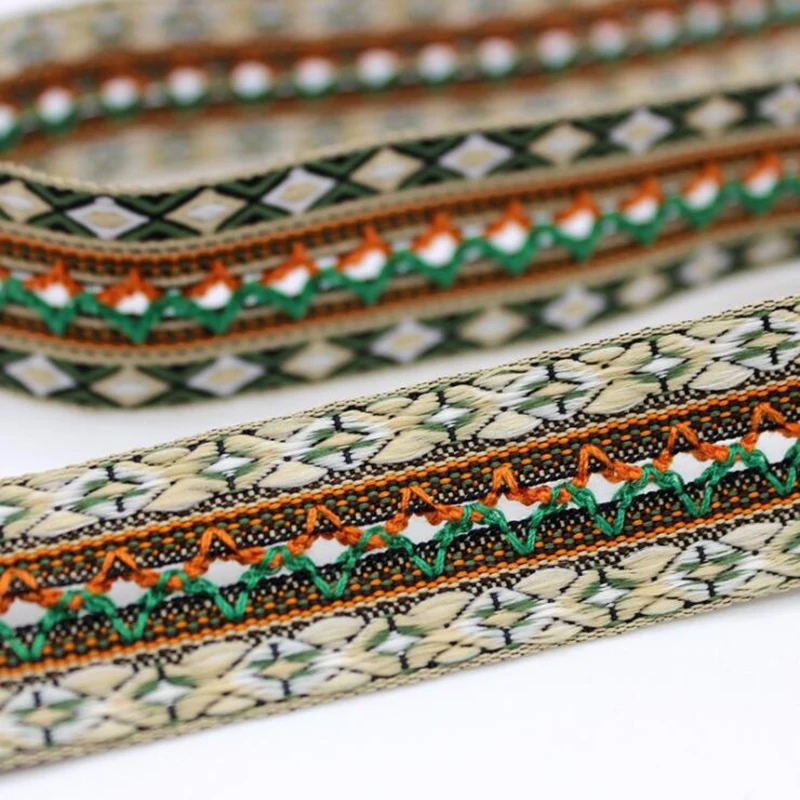 5yardslot diy for dog callor backpack shoulder guitar camera strap webbing national jacquard ribbon costume woven trim lace free global shipping