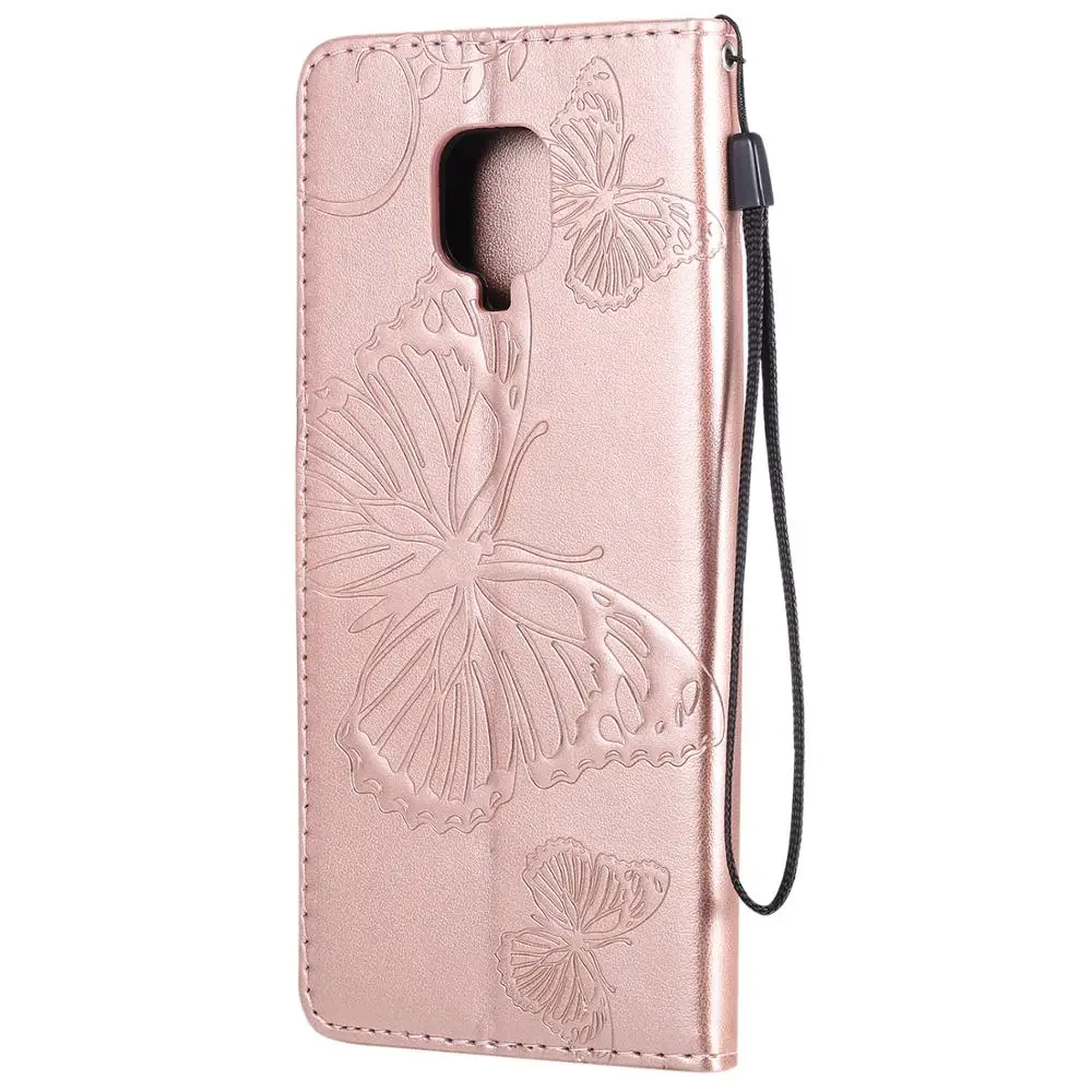 Чехол для Redmi 9 чехол Xiaomi Note Pro кожаный чехол-книжка с бабочками 8T 7 8 5 6 10X Max