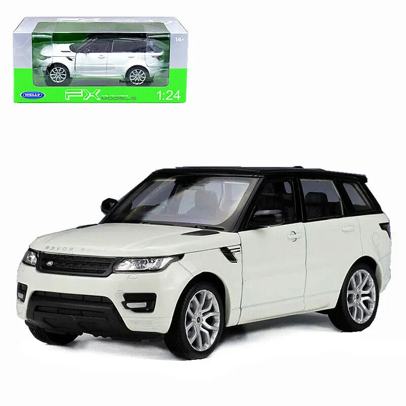 Белый Welly 1:24 Range Rover Sport литье под давлением модель спортивный гоночный автомобиль в коробке - Цвет: Белый