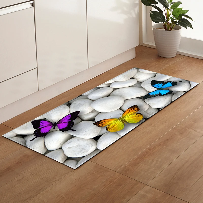 

Kitchen Mat Cheaper Anti-slip Bath Doormat Living Room Balcony Bathroom Absorbent Mats Wardrobe Shoe Cabinet Beach Printed Rugs