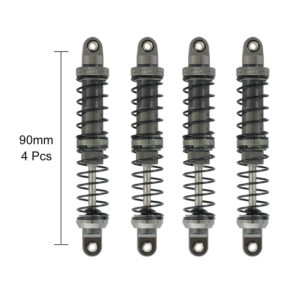 4 шт. металлический масляный амортизатор для гусеничного станка RC серый 70 мм 80 90 100