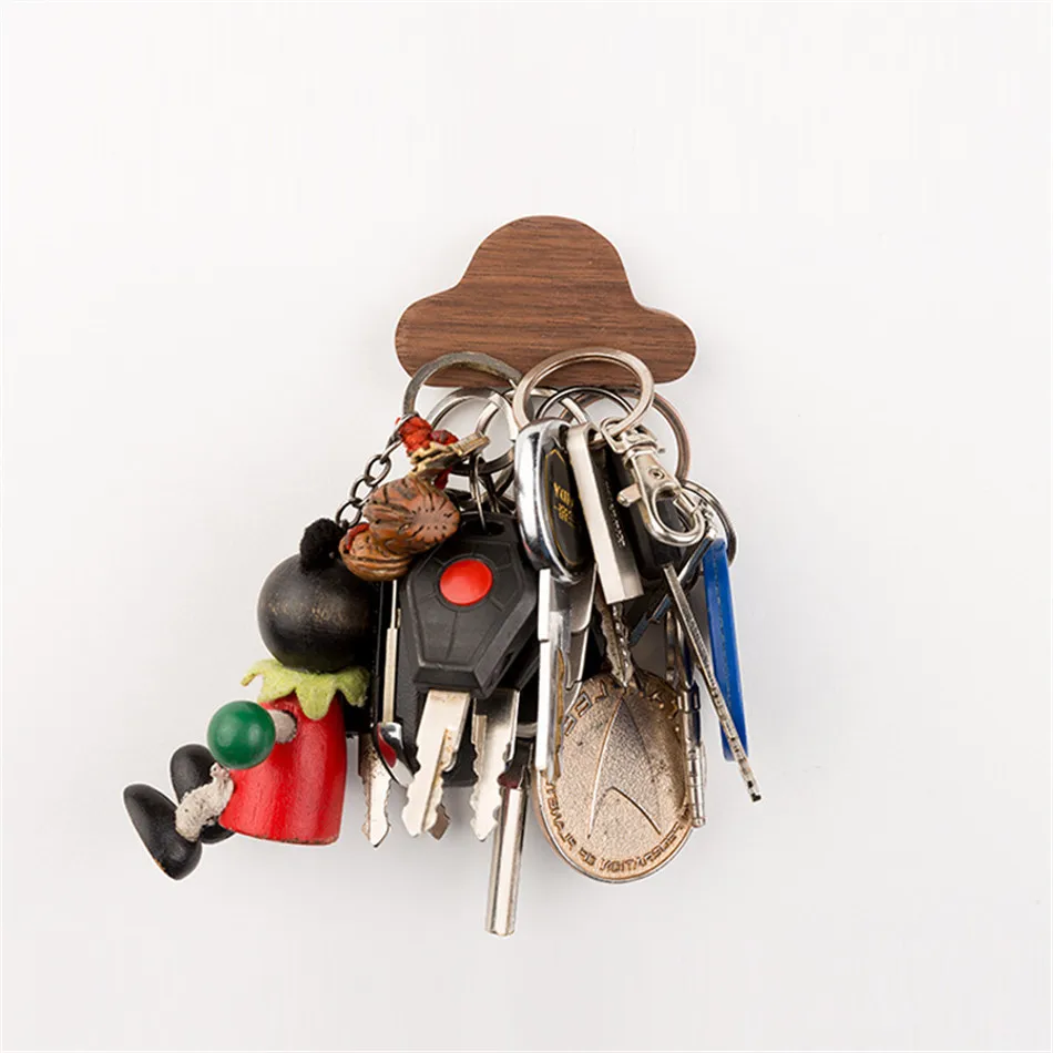 TTLIFE деревянные крючки для ключей в форме облака настенный бук/черный орех