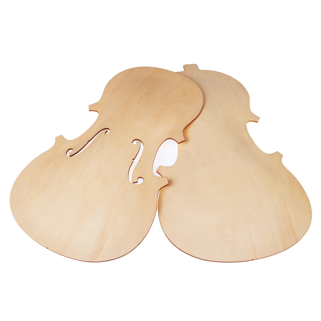 3/4 Violin Top And Back  Solidwood Unfinished Violin Parts For 3/4 Violin DIY Violin Parts Accessories New