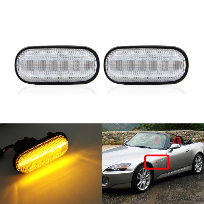 Подходит для Honda S2000 1999 2009 Accord Civic preвстроенная фонарь с прозрачными линзами