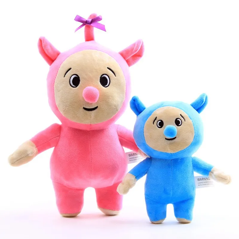 Peluches suaves de dibujos animados para ni&ntilde;os, juguetes de peluche de Billy y Bam, 20-30cm, regalo de Navidad, 2 unids/lote-0