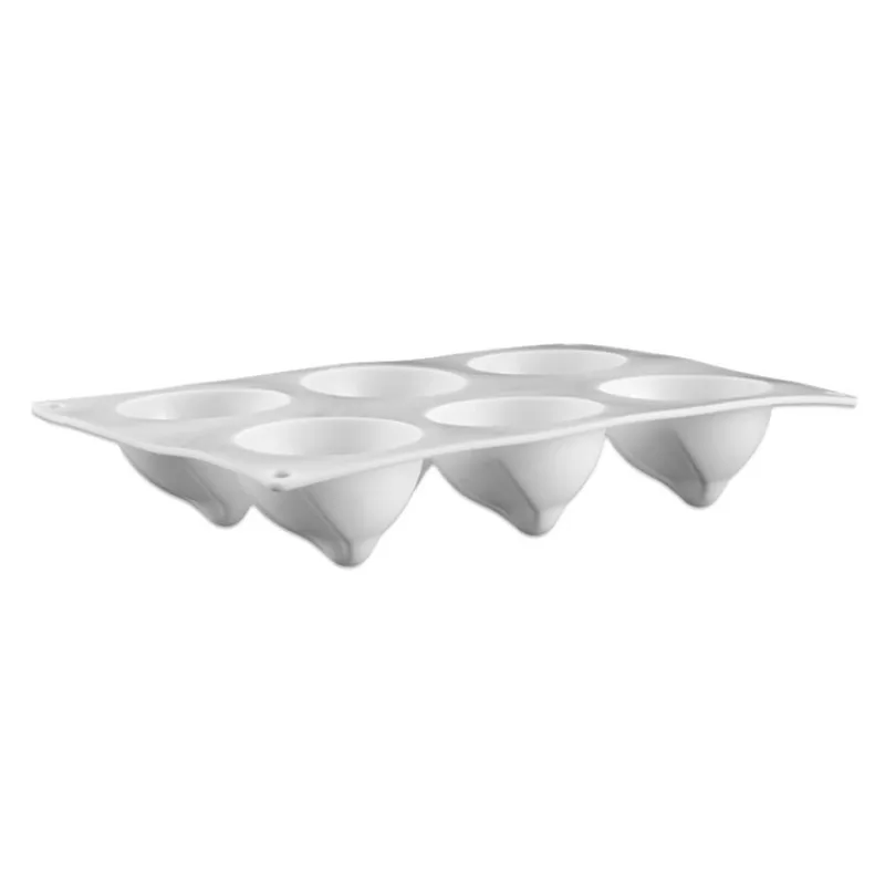 

6 Holes Christmas Hat Silicone Mold Kitchen Bakeware DIY Desserts Baking Mold Mousse Cake Moulds Baking Pan Tools Random Color
