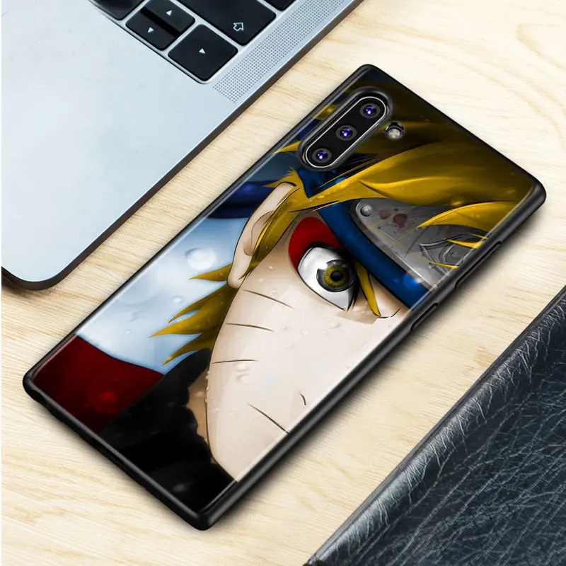 Черный силиконовый чехол аниме Наруто для samsung Galaxy Note 10Plus 10 Pro 9 8 S10 S9 S8 Plus S7 S6 Чехол Для Телефона - Цвет: Style 01
