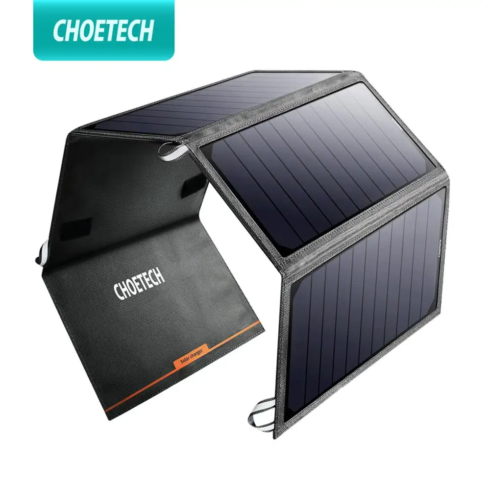 Складное солнечное зарядное устройство CHOETECH 24 Вт 5 В 2 4 А портативное для