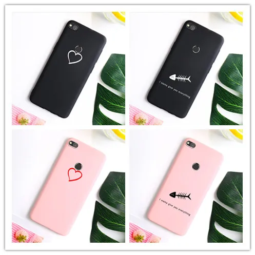 Чехол для Huawei P8 Lite 2017 чехол пары любовь сердце мягкий из ТПУ телефона P9 чехлы Honor 8