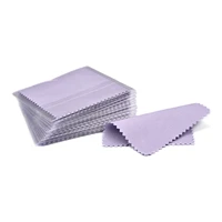 50pcspack 8x8cm sterling silver cleaning cloth color polishing cloth silver gpld jewelry soft wipe individually packaged
