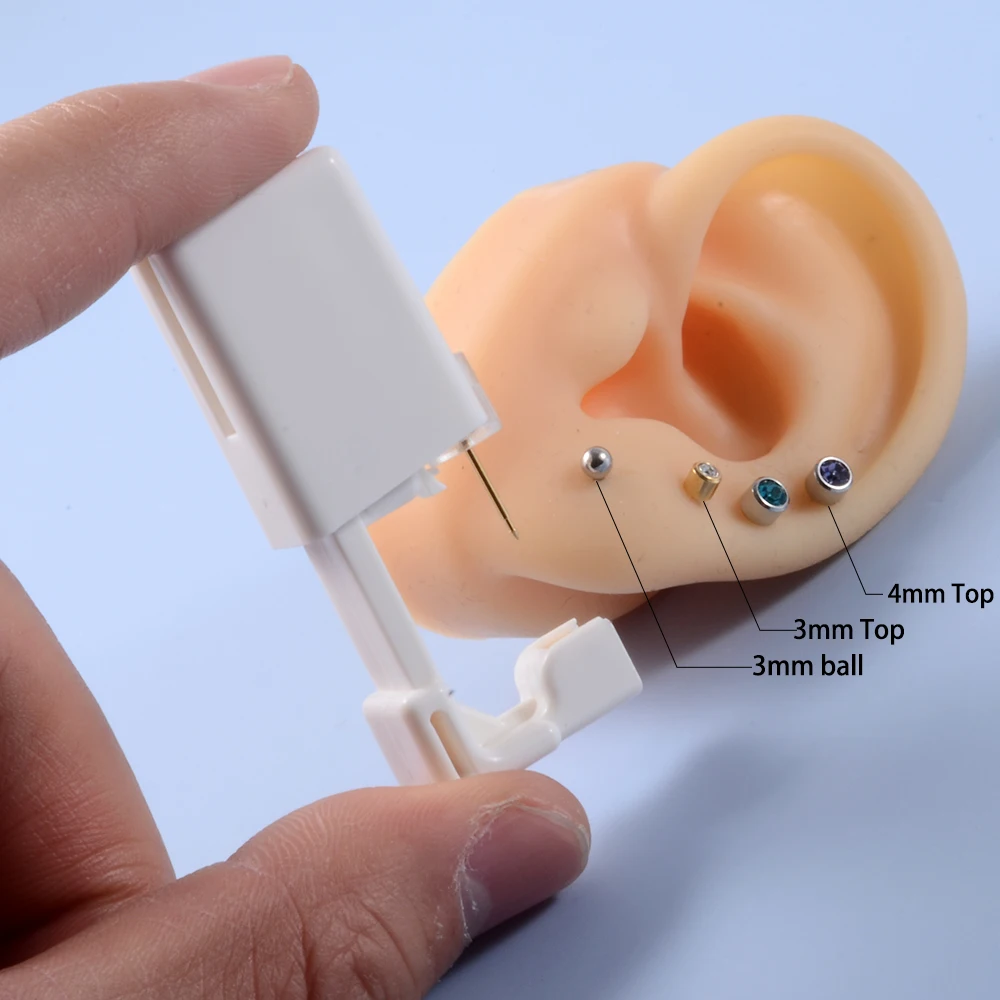 Пистолет одноразовый стерилизованный Для Пирсинга Ушей гвоздик из
