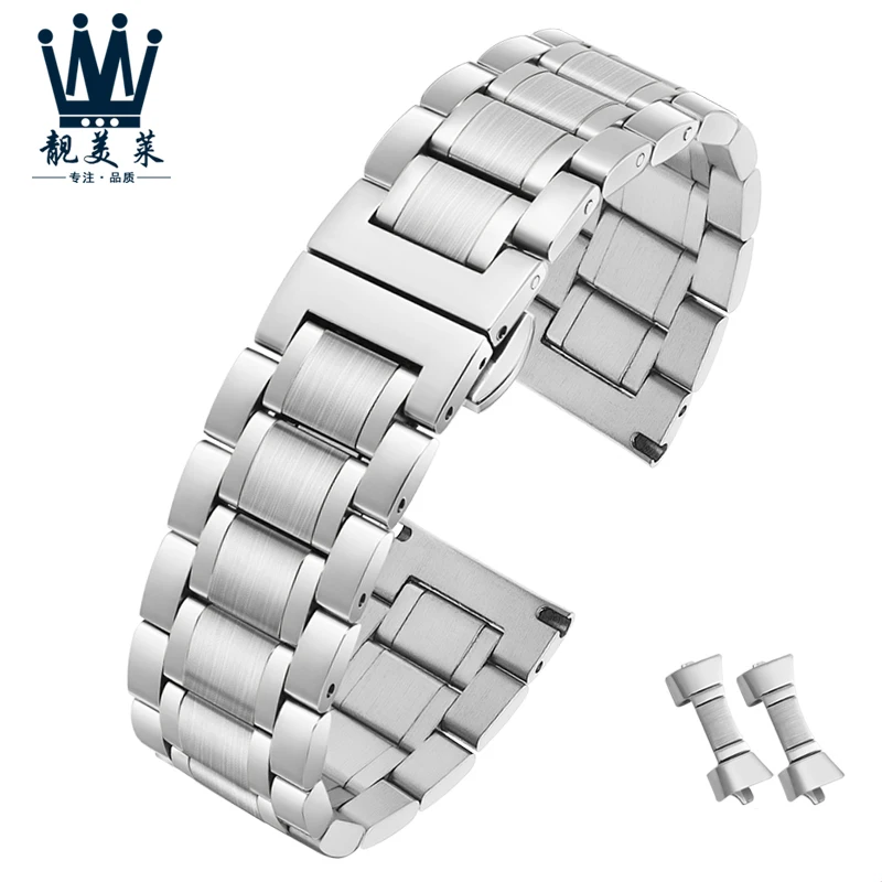 Ремешок из нержавеющей стали для Longines L2 L4 браслет наручных часов 14 мм 15 16 17 18 19 20 21