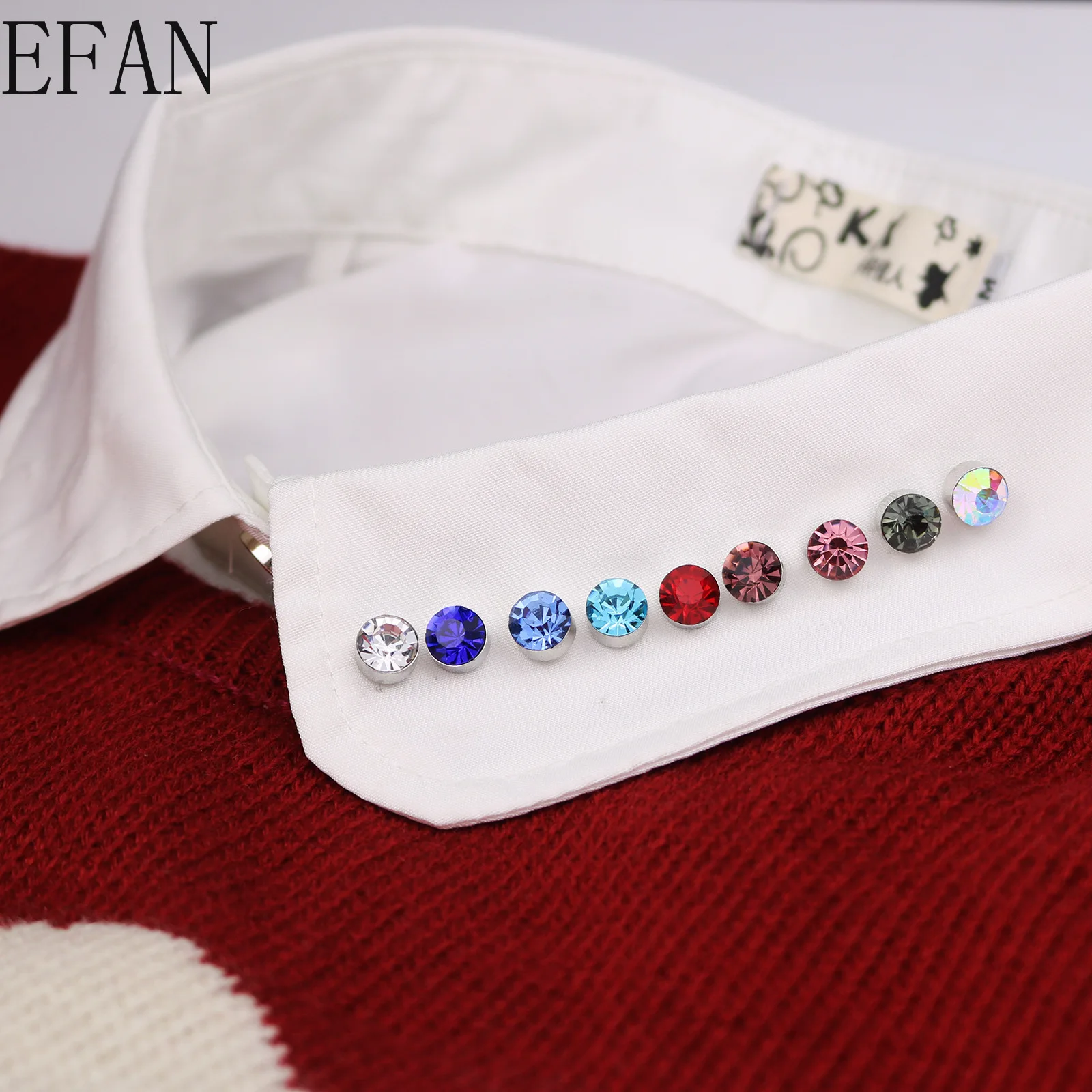 Мужская брошь для воротника в Корейском стиле Шпилька со стразами лацкана