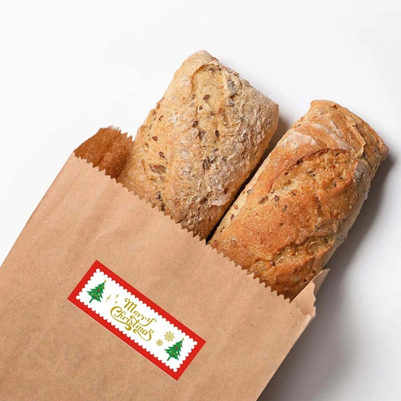 

2021 New 10 Sheets Merry Christmas Stickers Adhesive Holiday Labels for DIY Decorations