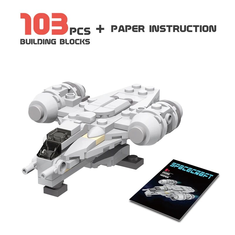 

Фигурки героев фильма Moc Star Sapceship Tie Fighter 38715, модель микро Razoral Crest, строительные блоки, игрушки для детей, подарки