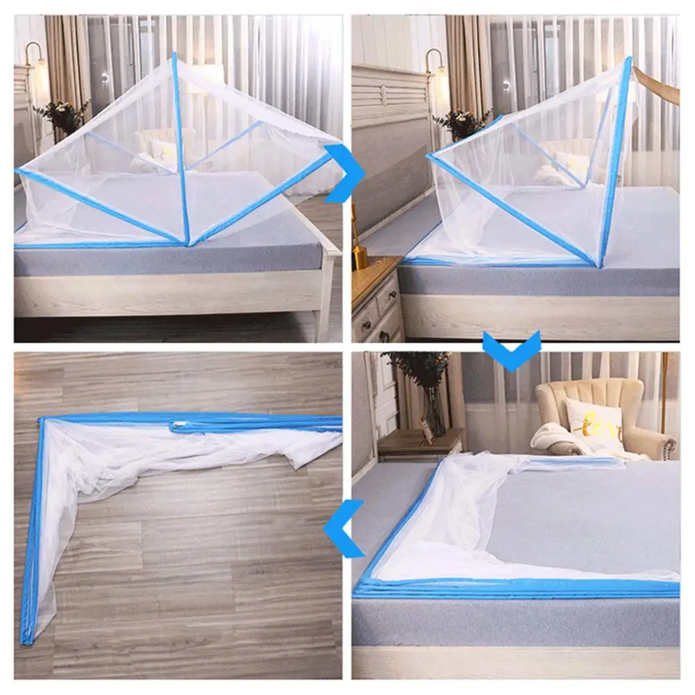 Mosquito Net With Holder Arch Portable Foldable Crib Anti-Mosquito Cover Folding Children's Bed Tent | Дом и сад