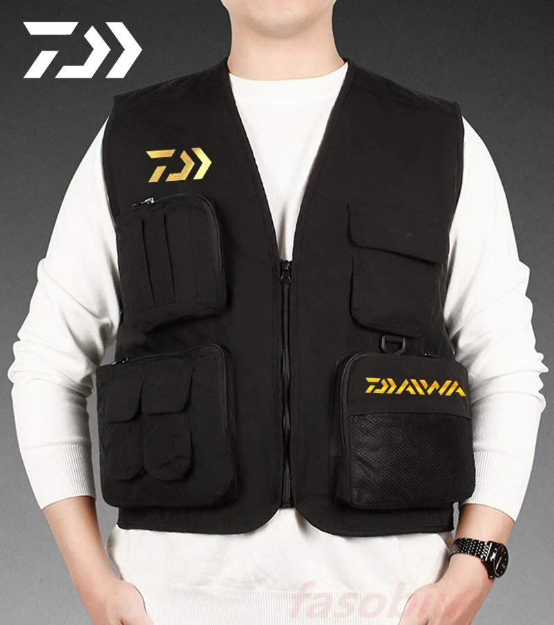 

2021 Daiwa Outdoor Leisure Fishing Vest Autumn and Winter Comfortable and Breathable Multi-pocket Camping Sports Fishing Jacket