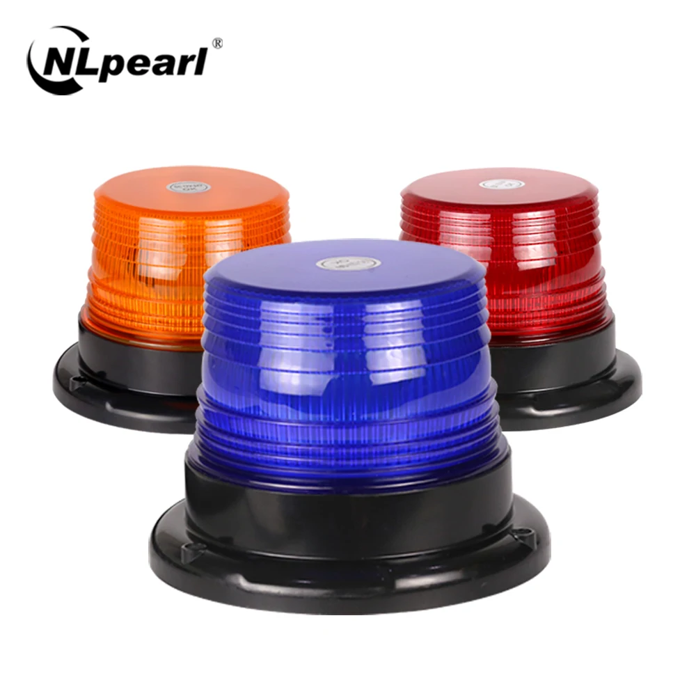 

NLpearl Car Roof Red Blue Yellow LED Strobe Light Police Auto Moto ATV Truck Emergency Warning Indicator Lamp Car Light Assembly