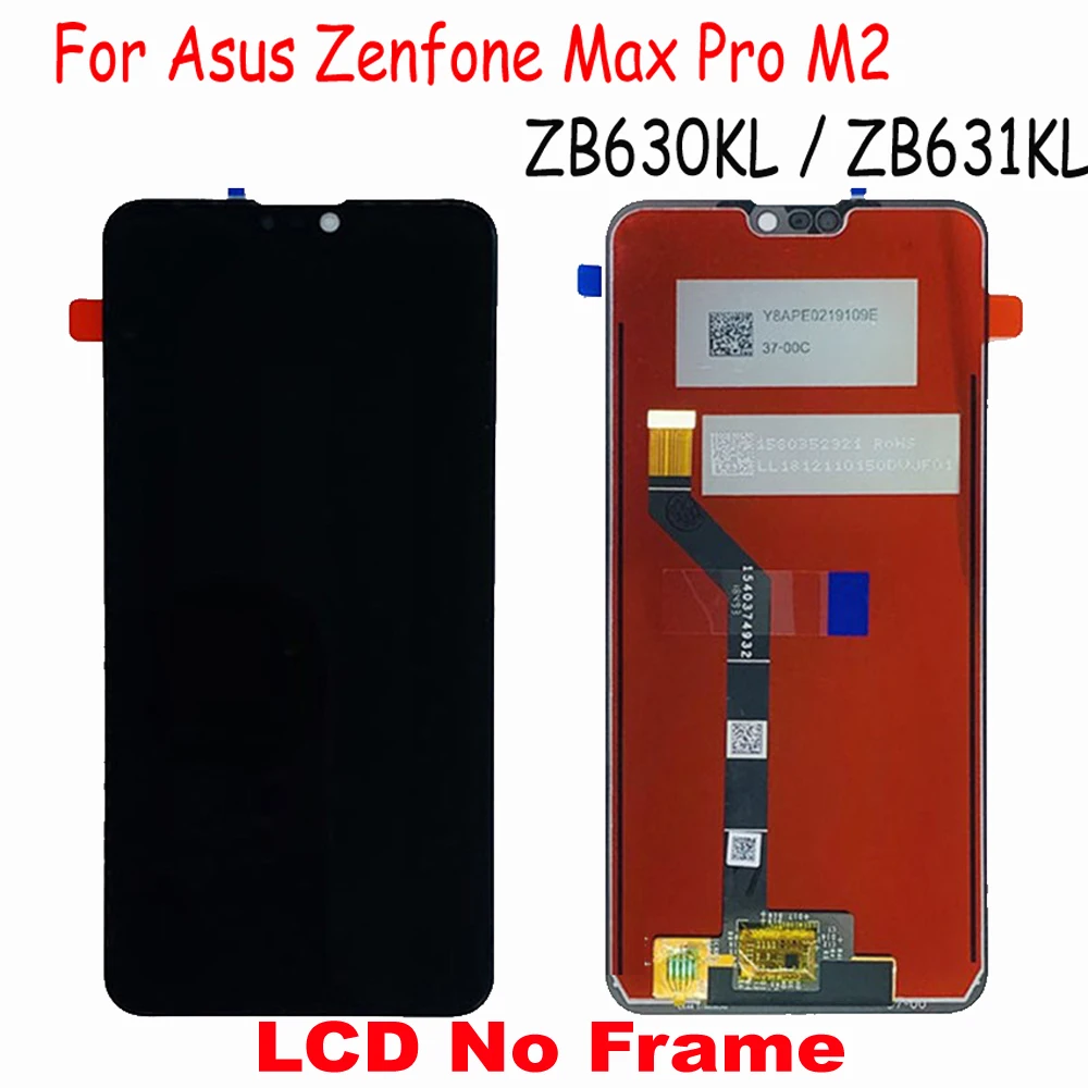 

Original Best LCD Display Screen Touch Panel Digitizer Assembly Sensor with Frame For Asus Zenfone Max Pro M2 ZB631KL ZB630KL