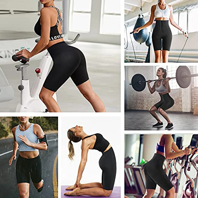 

Sweat Sauna Pants High Waist Trainer Shorts Body Shaper Weight Loss Slimming Pants Women Tummy Thermo Sweat Leggings Fitness Gym