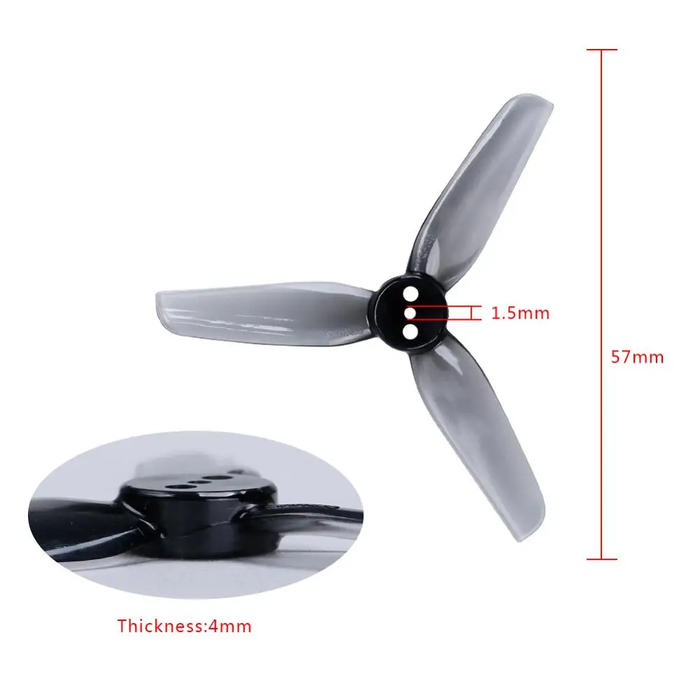 3 лопастной пропеллер HQ 65 мм с тремя лопастями и монтажным отверстием 1 5