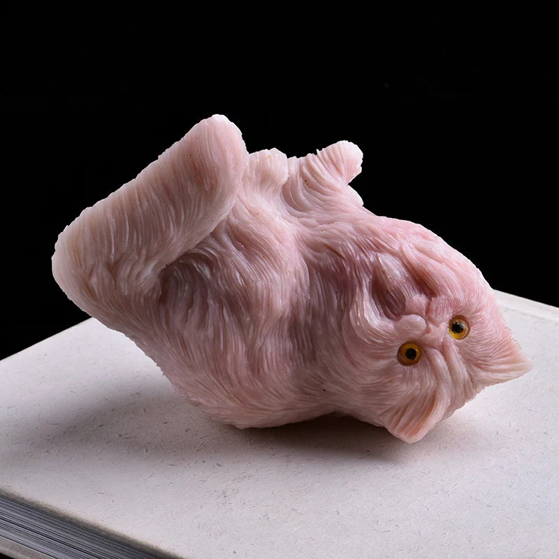 1 шт. натуральное ювелирное изделие в виде кота минерала милая благородная