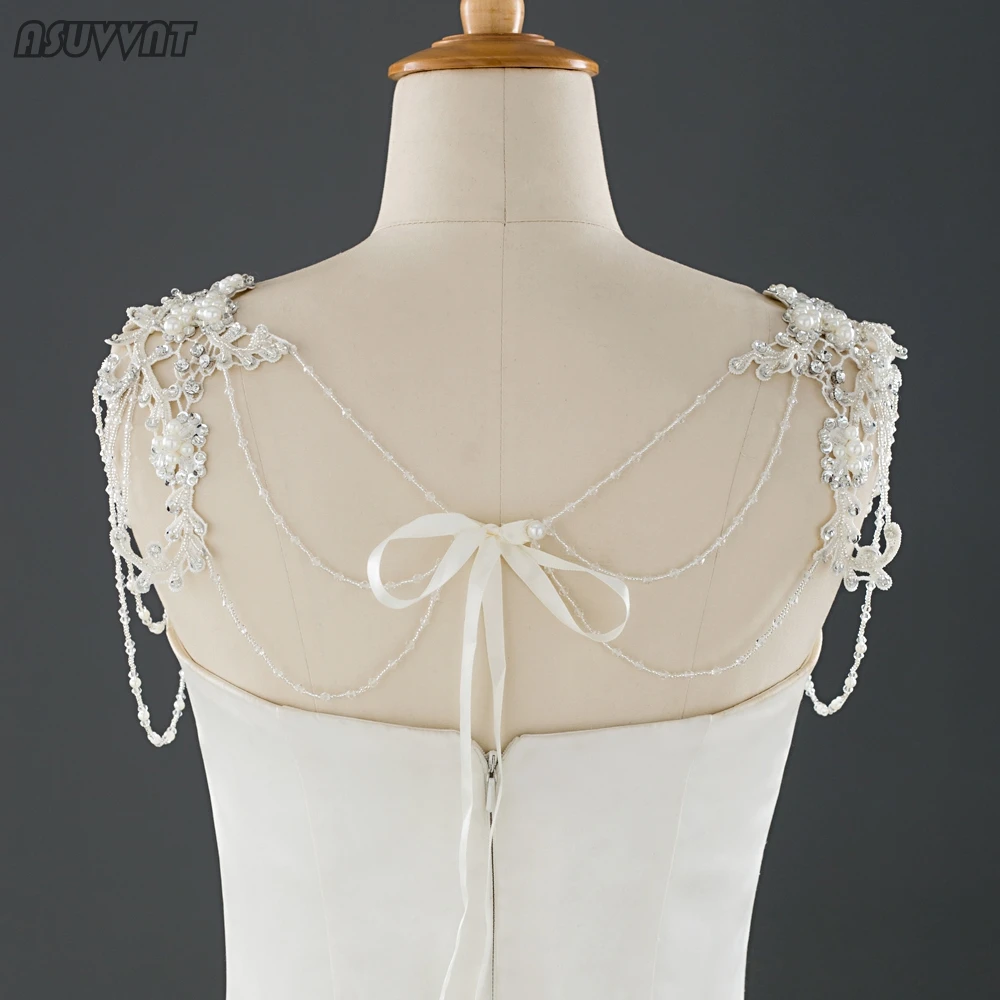 Роскошная Свадебная шаль искусственная плечевая цепь удобные аксессуары для